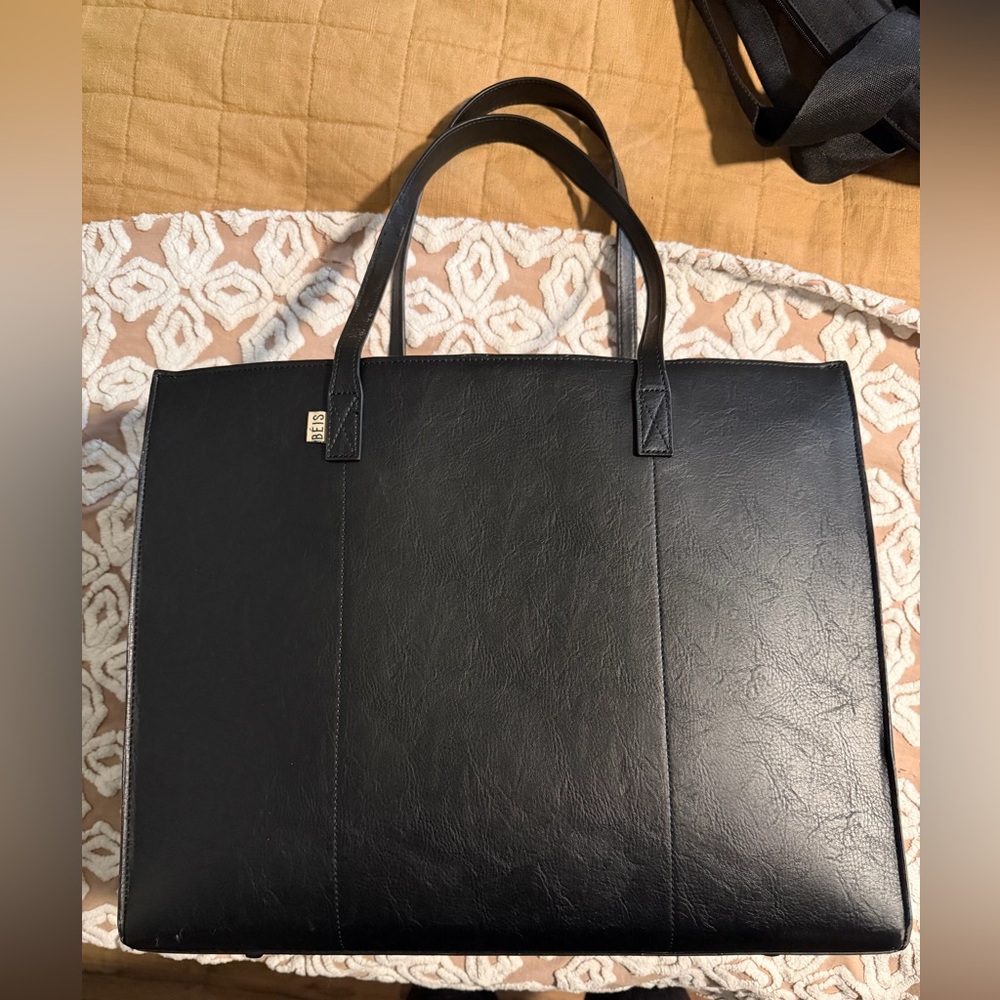 BEIS Large Work Tote Black